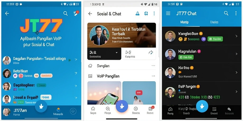 Antarmuka JT777 menampilkan fitur VoIP Panggilan yang mudah digunakan.