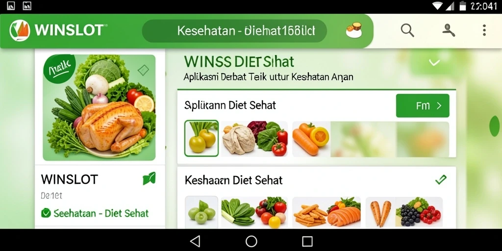 Tampilan antarmuka WINSLOT untuk diet sehat yang menarik.