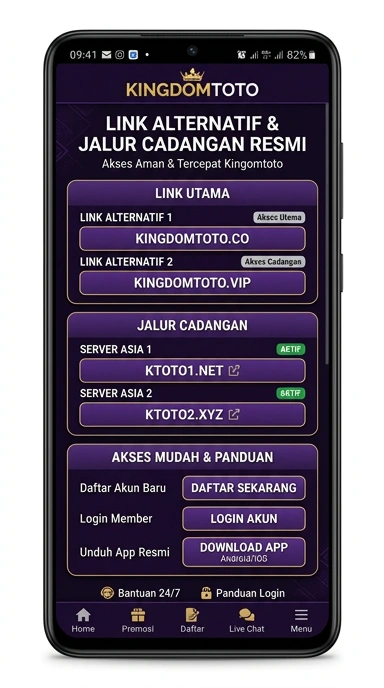 Tampilan link alternatif kingdomtoto
