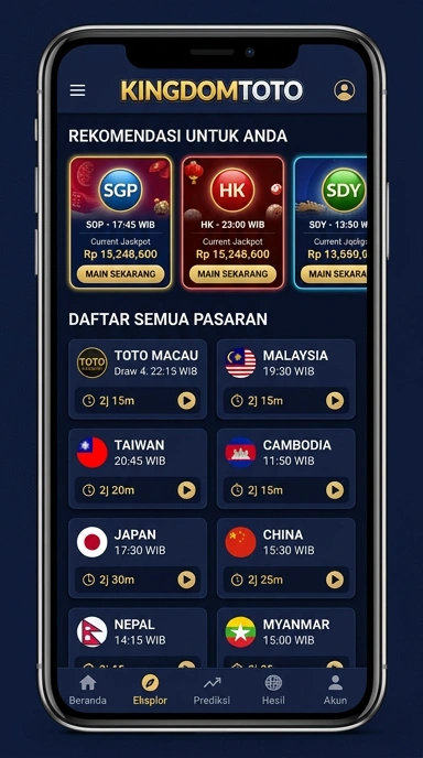 Tampilan katalog aplikasi kingdomtoto